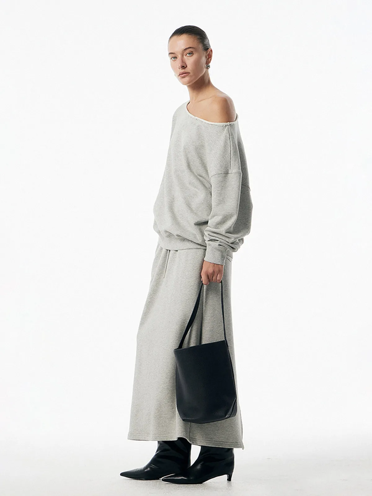 Asymmetrical Drawstring Pockets Skirt Set sold by COMMENSE product image thumbnail 4