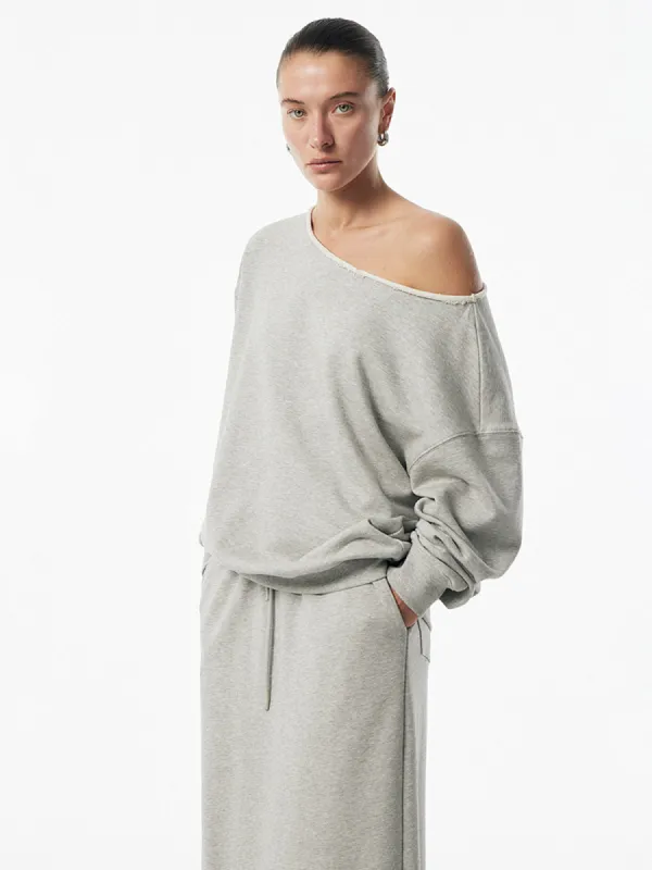 Asymmetrical Drawstring Pockets Skirt Set sold by COMMENSE