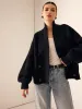 Ribbed Lapel Button Knit Outerwear sold by COMMENSE