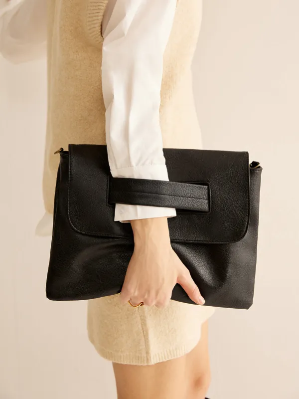 Large Capacity Soft Flap Clutch Bag sold by COMMENSE