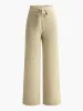 Drawstring Ribbed Soft Sweater Pants sold by COMMENSE