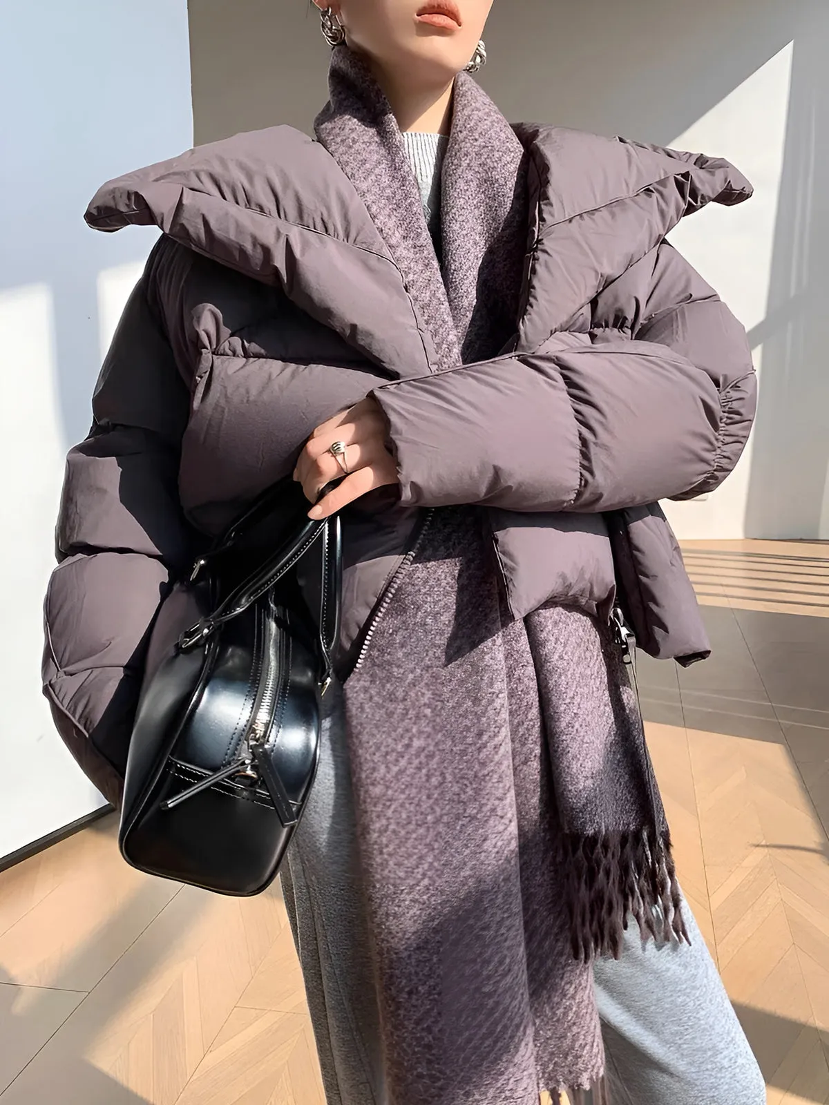 Utility Plain Tassel Scarf sold by COMMENSE