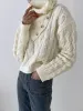 Cable Sweater With Button Scarf sold by COMMENSE