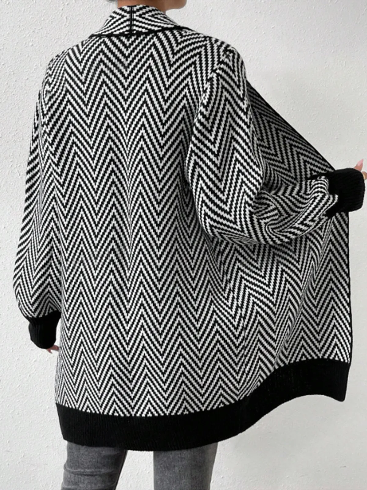 Vintage Chevron Knit Outerwear sold by COMMENSE product image thumbnail 4
