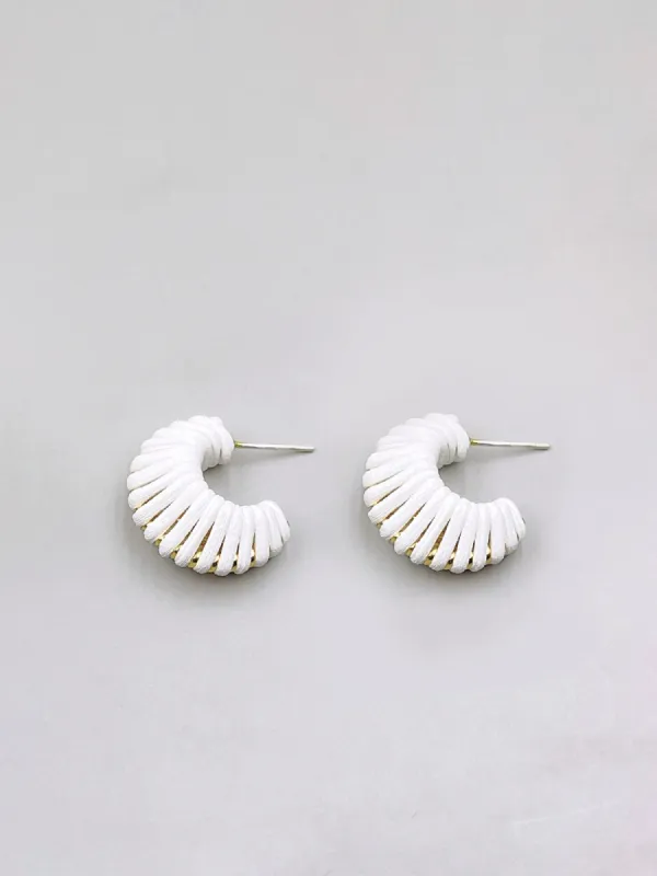 C-Shape Twist Stud Earrings sold by COMMENSE