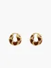 Chunky Golden Frame Hoop Earrings sold by COMMENSE