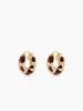 Chunky Golden Frame Hoop Earrings sold by COMMENSE