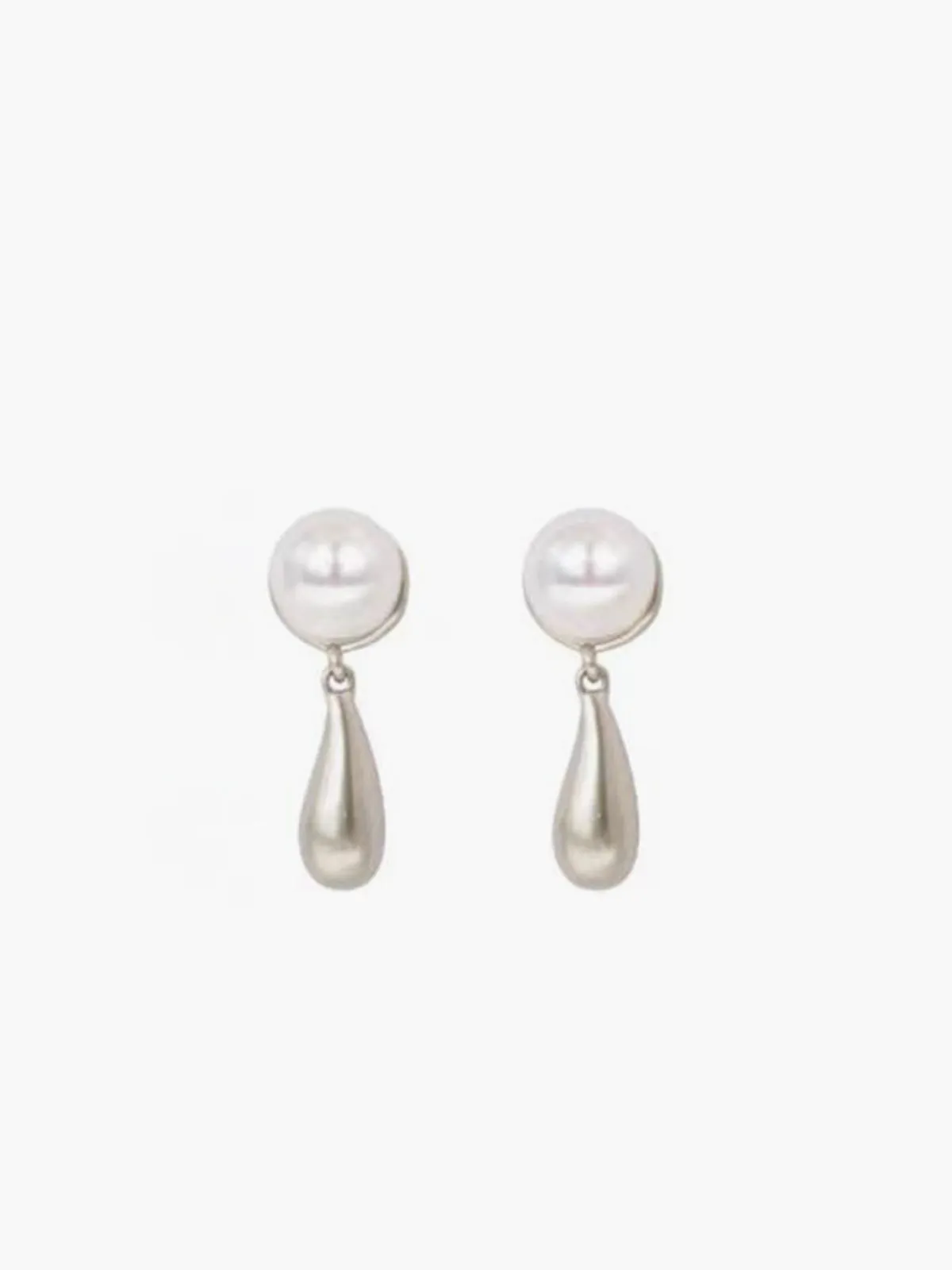 Pearl Water Drop Charm Earrings sold by COMMENSE