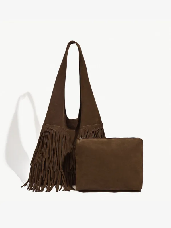 Boheme Tassel Hobo Bag sold by COMMENSE