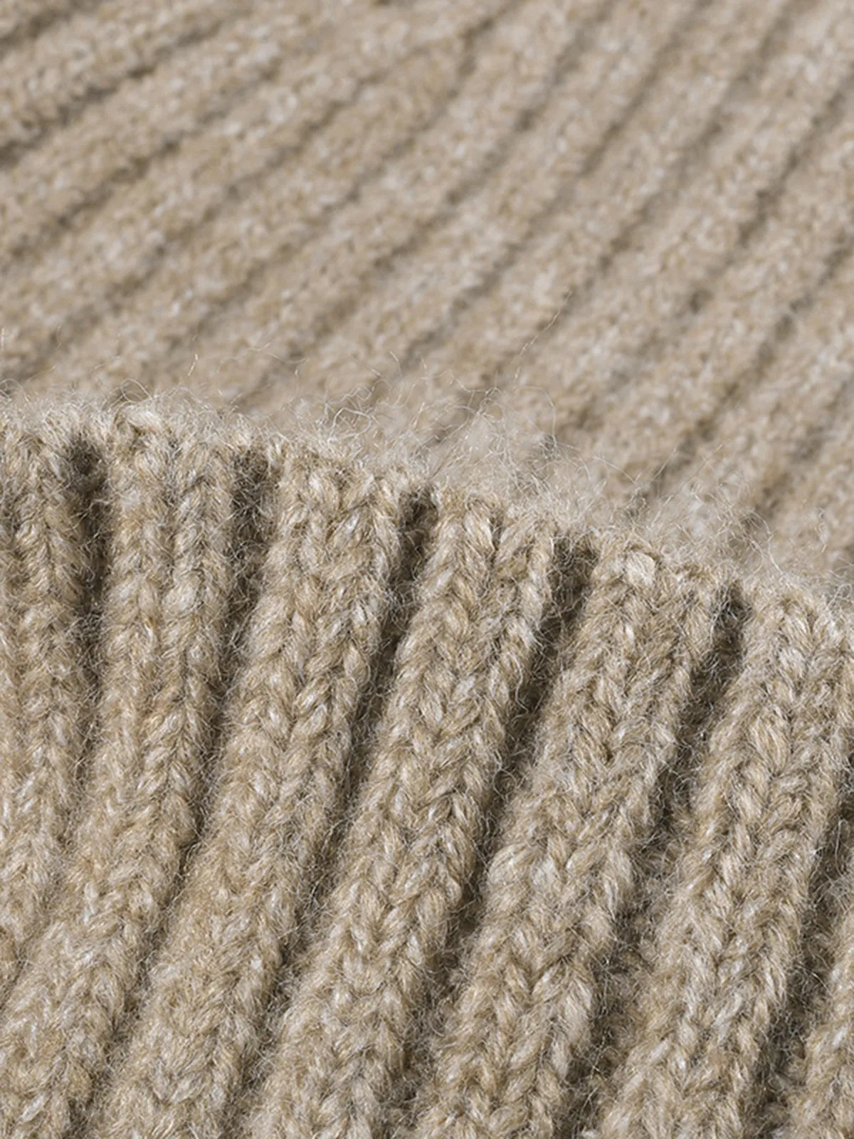 Wool-Blend Ribbed Soft Hat sold by COMMENSE product image thumbnail 3