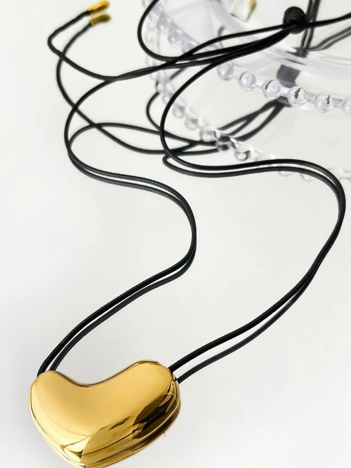 V-Shape Heart Rope Necklace sold by COMMENSE product image thumbnail 4
