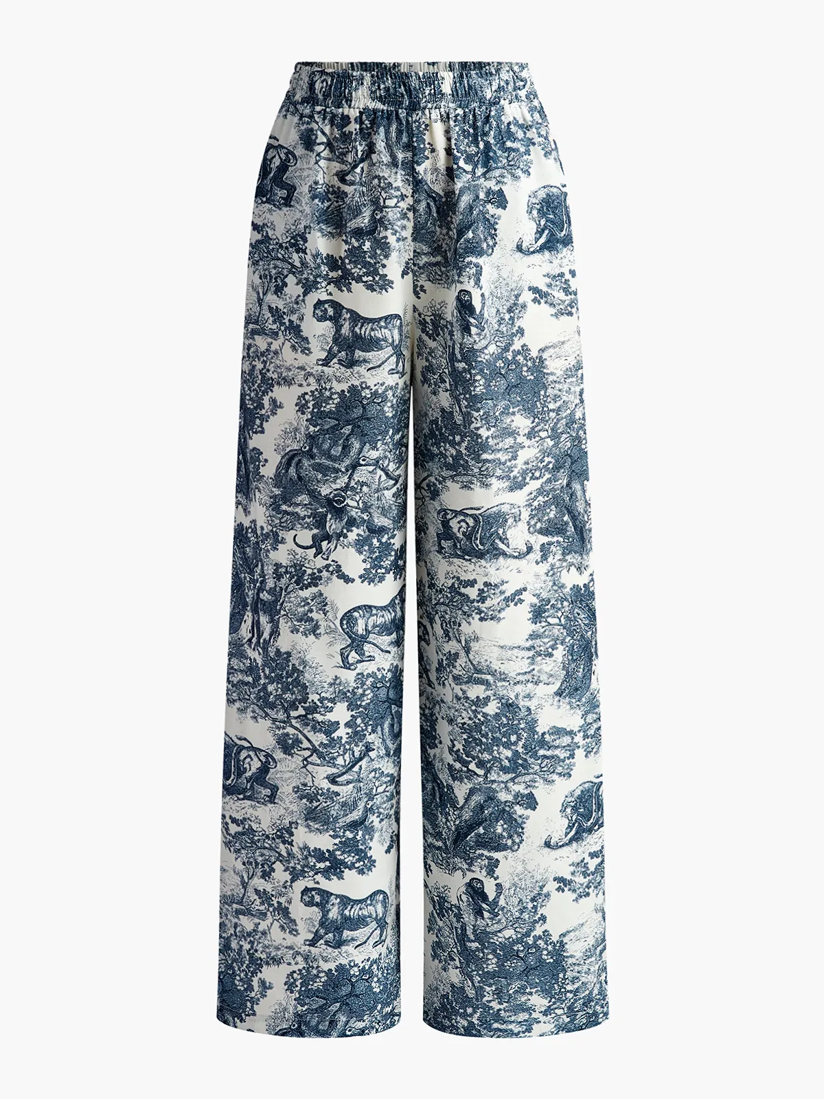 Boheme Printed Elastic Waist Pants sold by COMMENSE