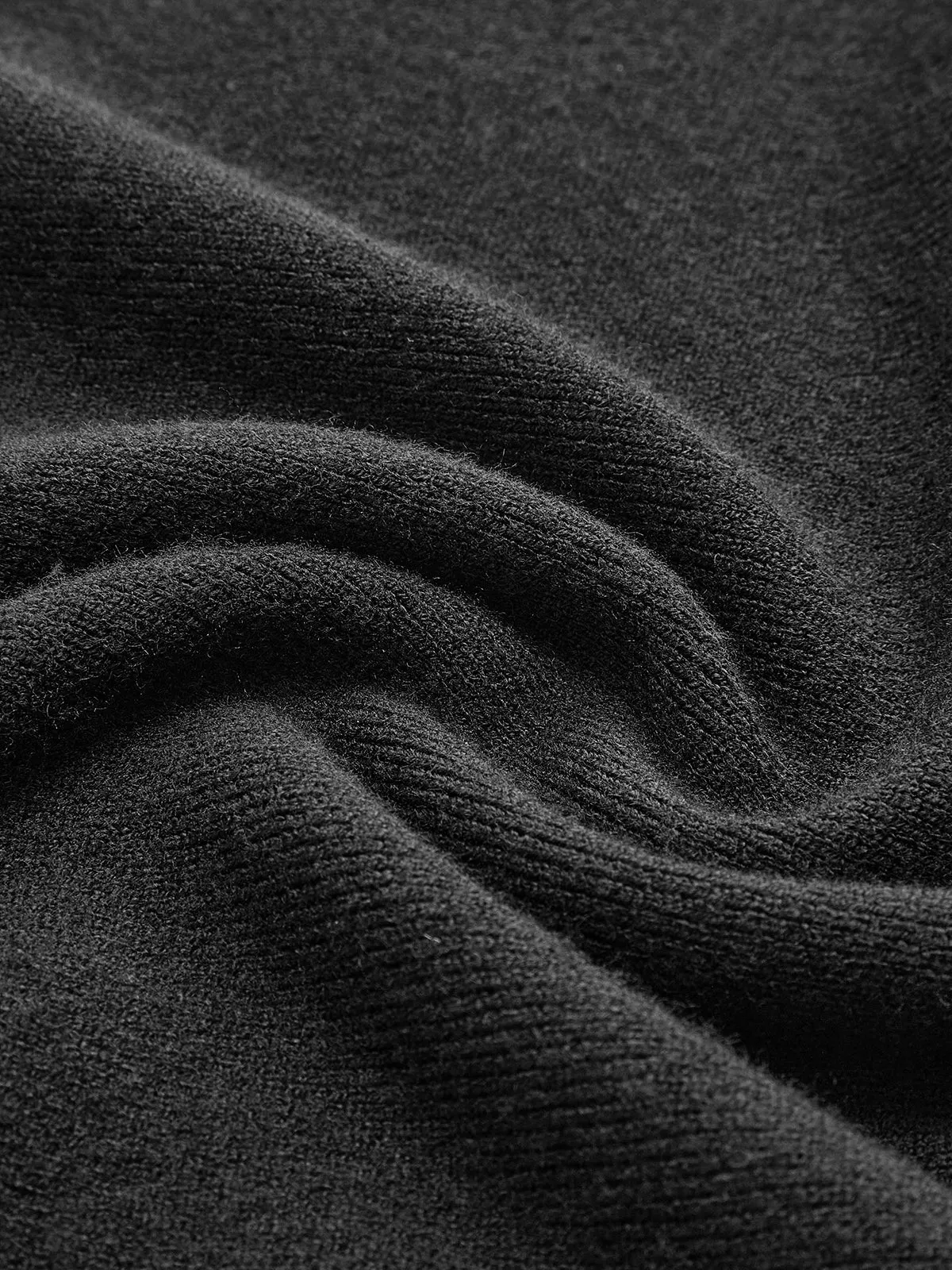 Contrast Collar Flowy Sweater Short Dress sold by COMMENSE product image thumbnail 4