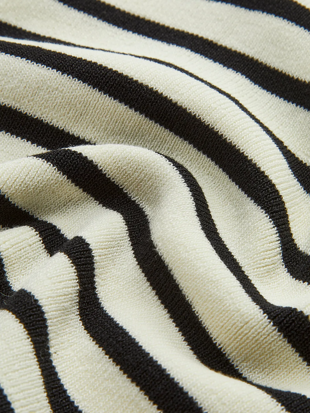 Striped Lapel Sweater Slim Vest sold by COMMENSE product image thumbnail 4