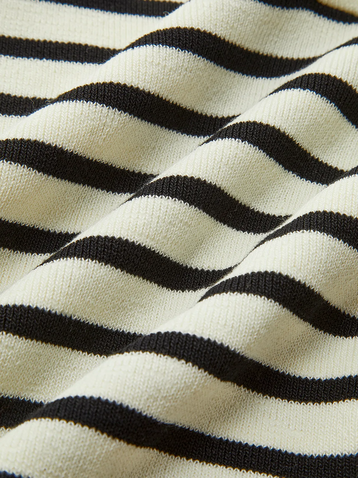 Striped Lapel Sweater Slim Vest sold by COMMENSE product image thumbnail 3