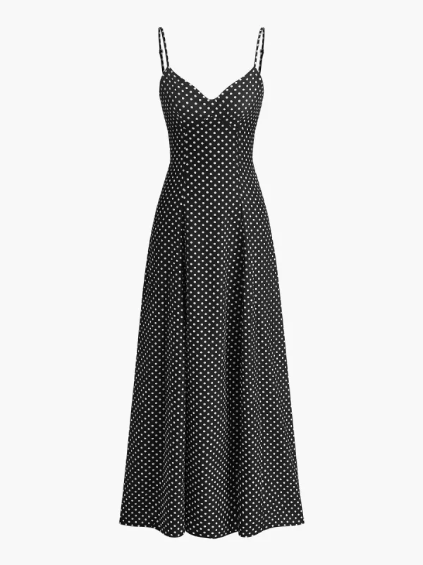 Polka Dot Sweetheart Cami Dress sold by COMMENSE