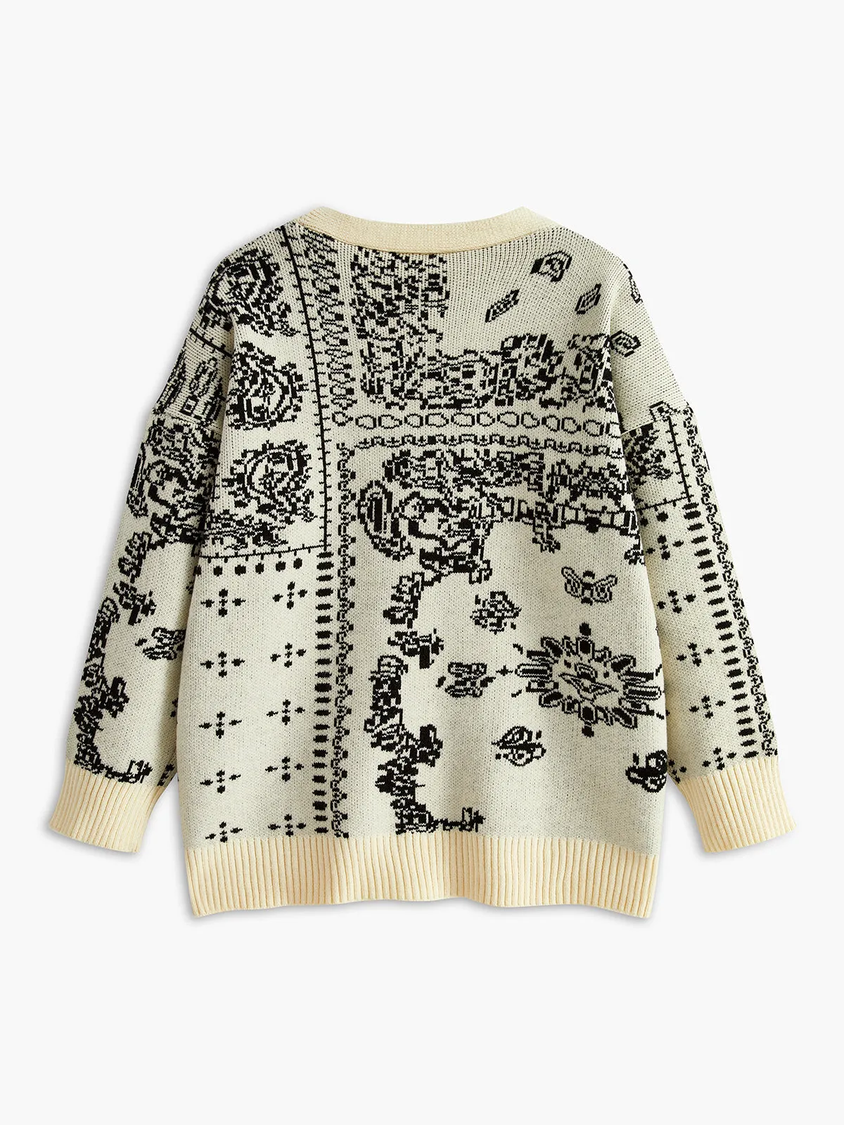 Vintage V-Neck Soft Knit Outerwear sold by COMMENSE product image thumbnail 2