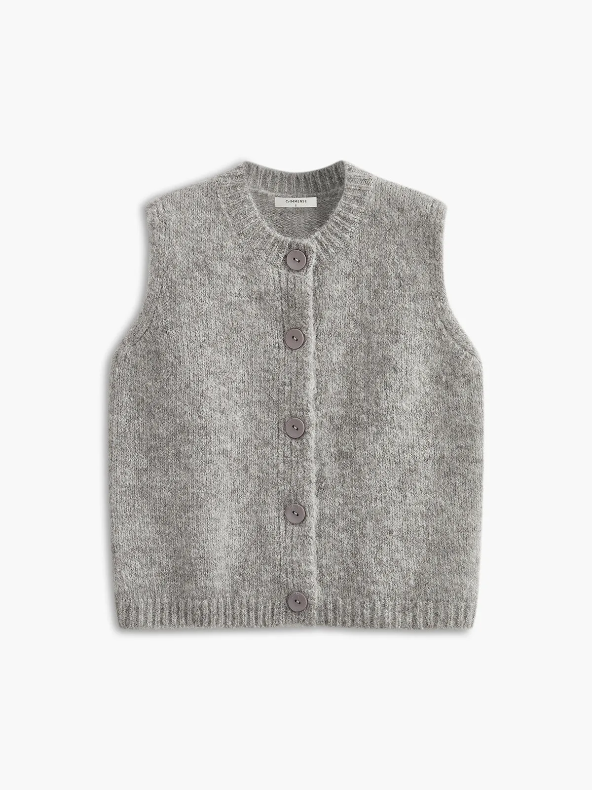 Wool-Blend Soft Sweater Vest sold by COMMENSE