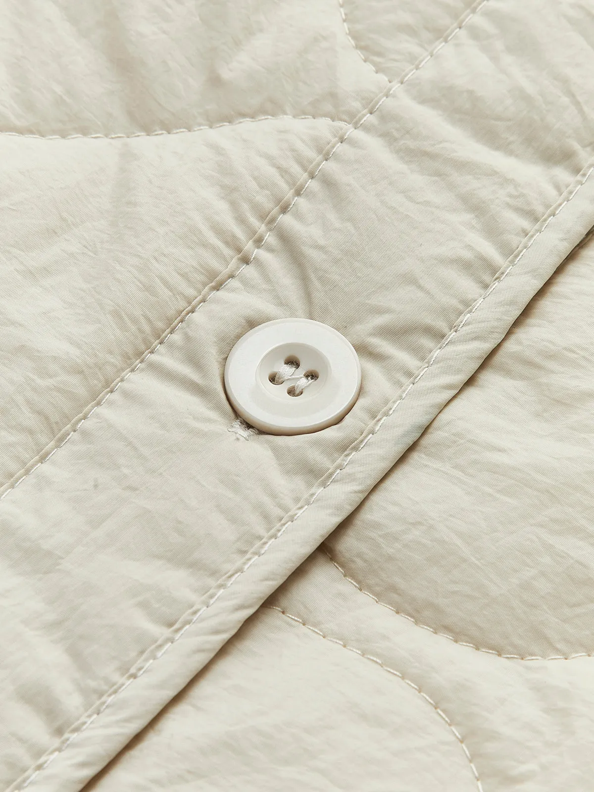 Crew Neck Panel Button Jacket sold by COMMENSE product image thumbnail 3