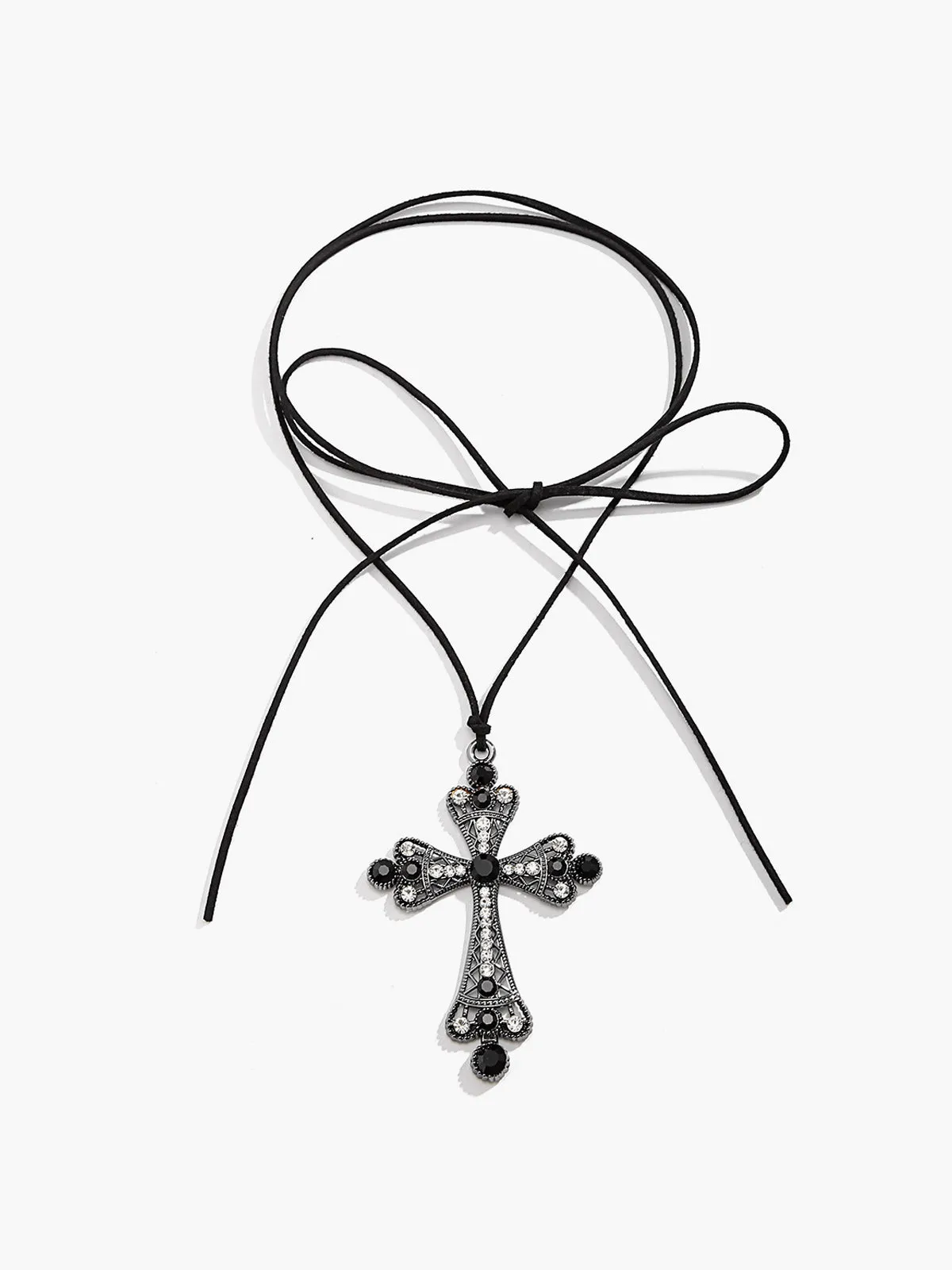 Halloween Rhinestone Cross Pendant Necklace sold by COMMENSE product image thumbnail 2