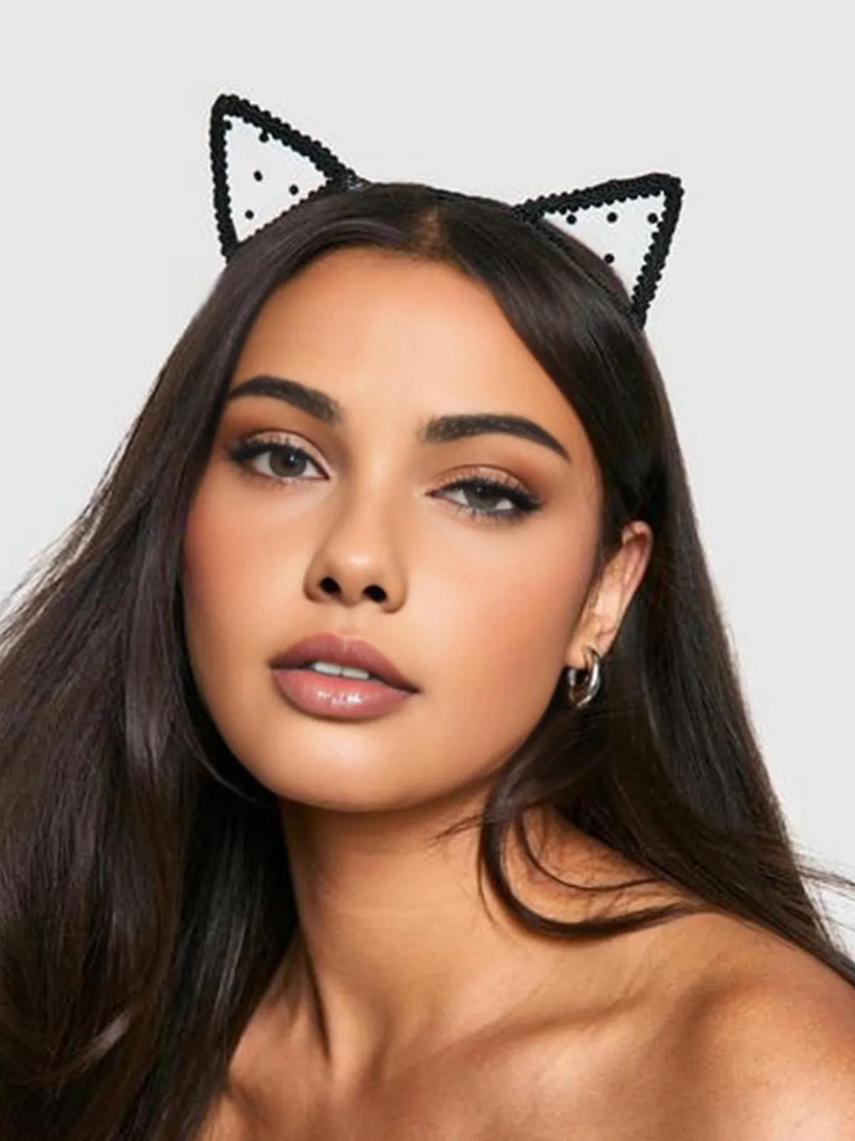 Halloween Angel Lace Cat Ears Headband sold by COMMENSE product image thumbnail 3