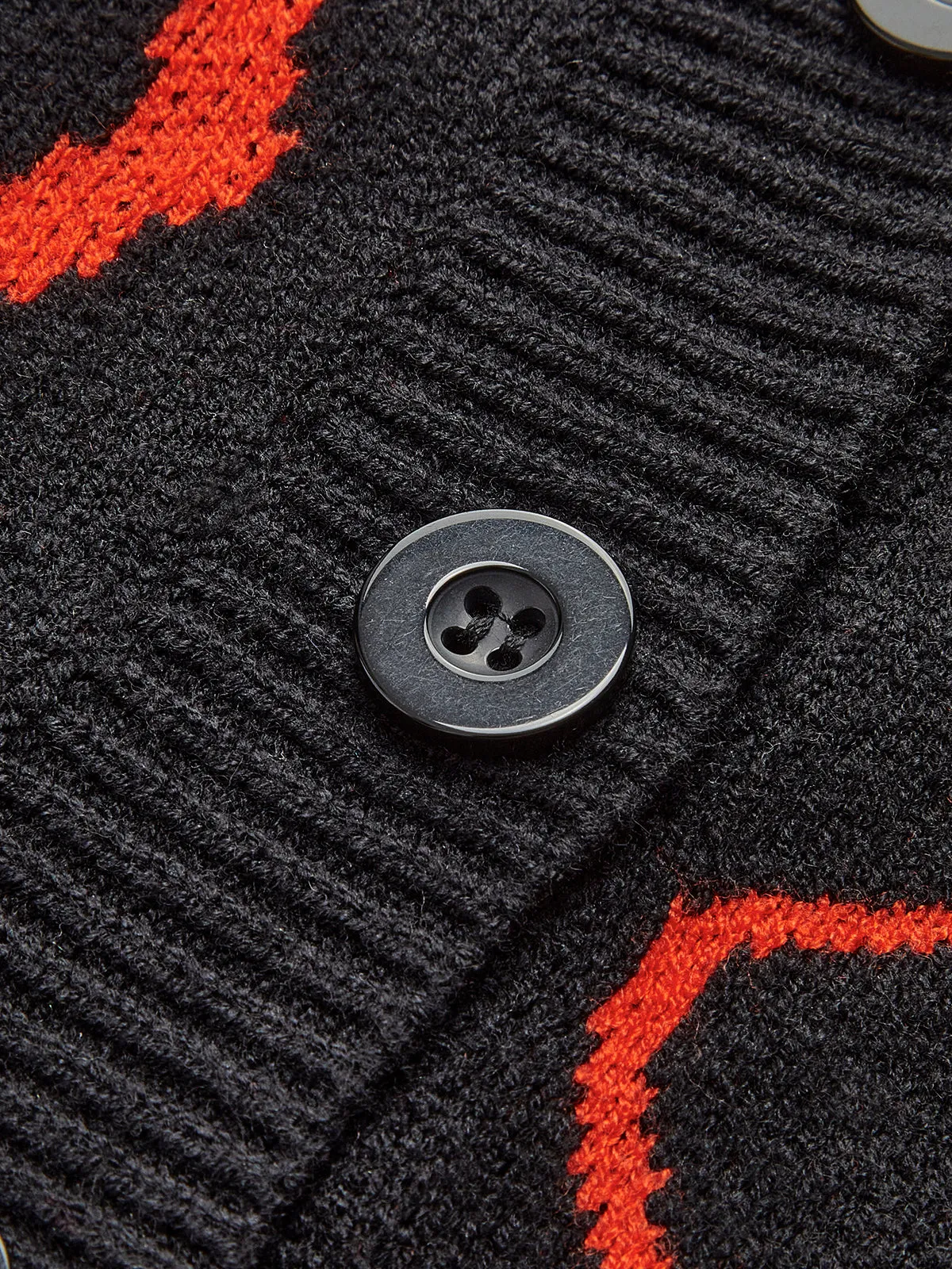 Halloween Pumpkin Pattern Cardigan sold by COMMENSE product image thumbnail 3