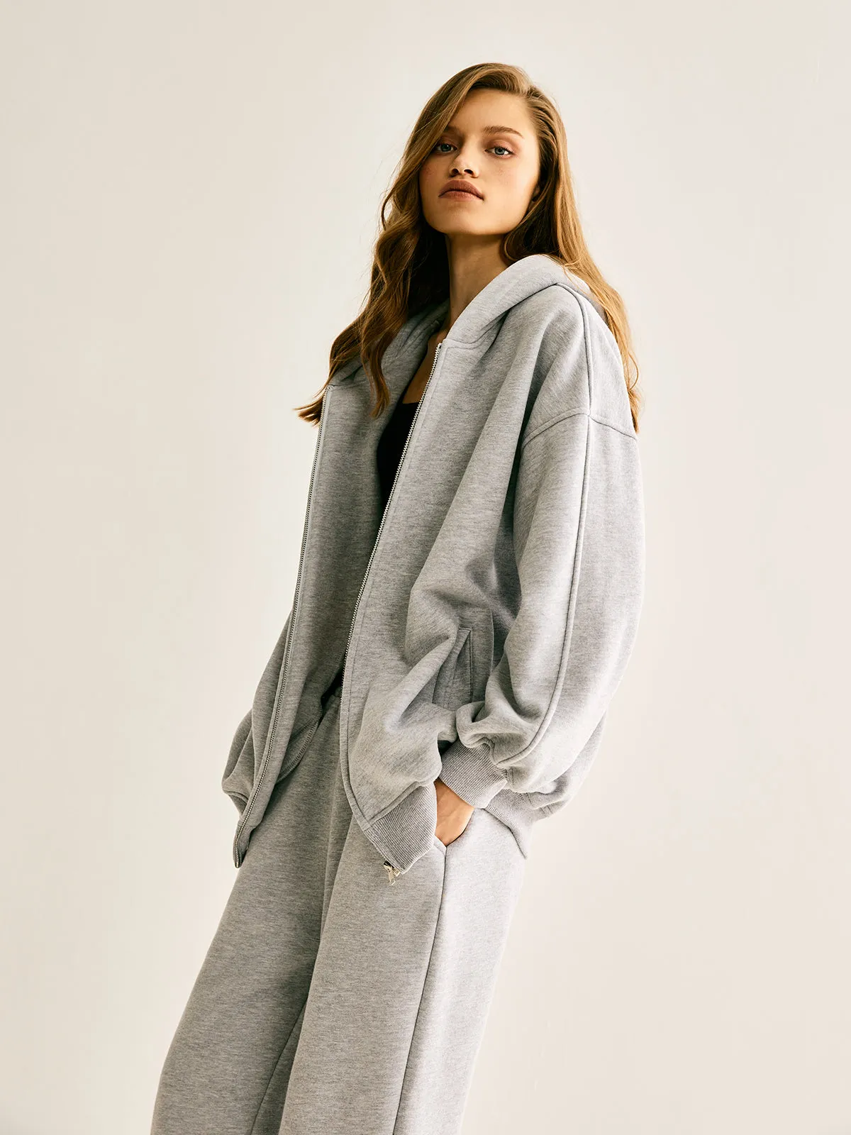 Athleisure Hooded Elastic Waist Pants Set sold by COMMENSE product image thumbnail 4