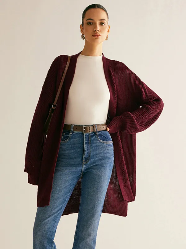 Ribbed Split Shrug Cardigan sold by COMMENSE