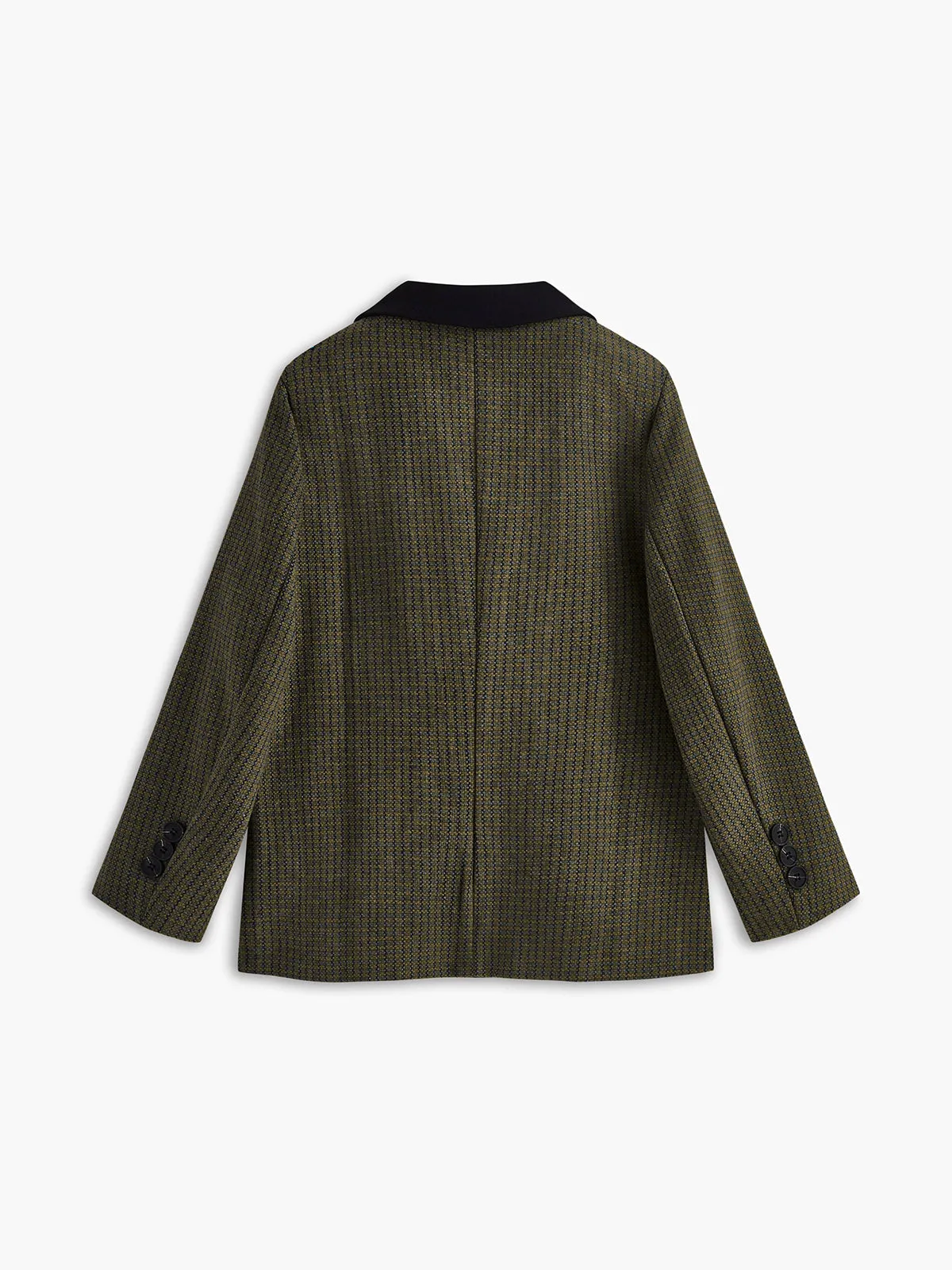 Vintage Tweed Plaid Blazer sold by COMMENSE product image thumbnail 2
