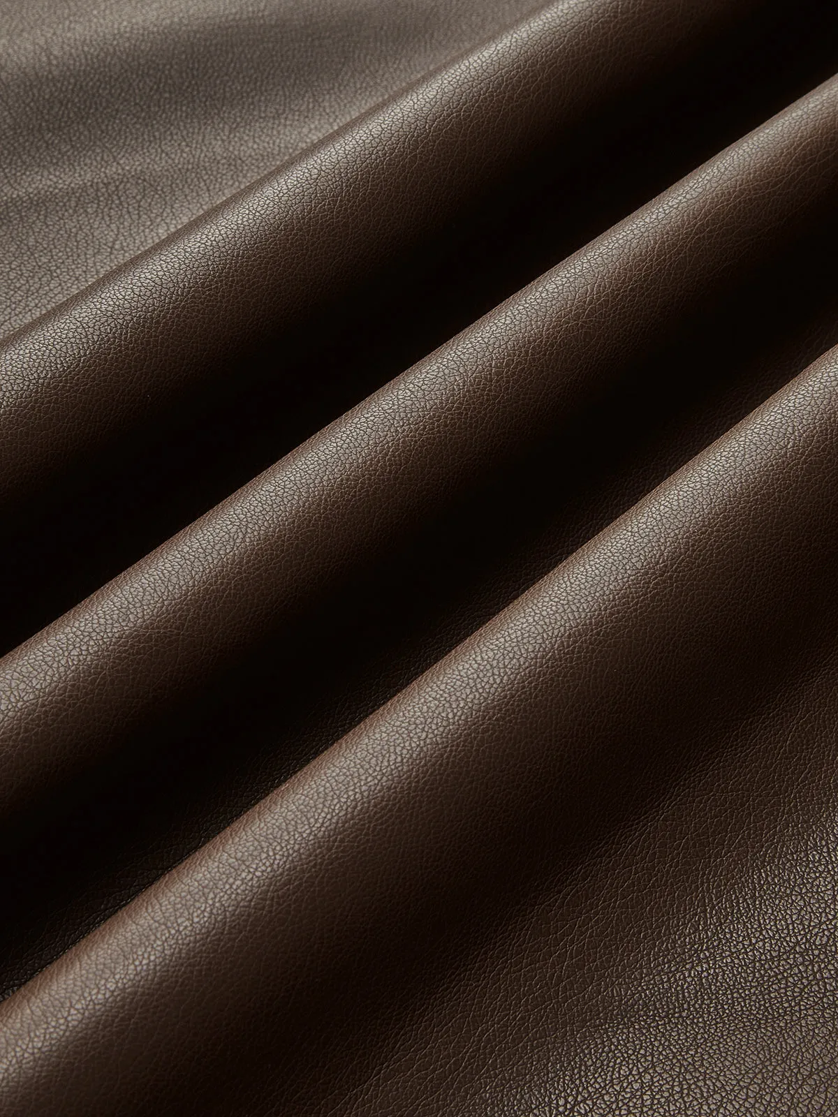 Retro Pleated PU Leather Skirt sold by COMMENSE product image thumbnail 4