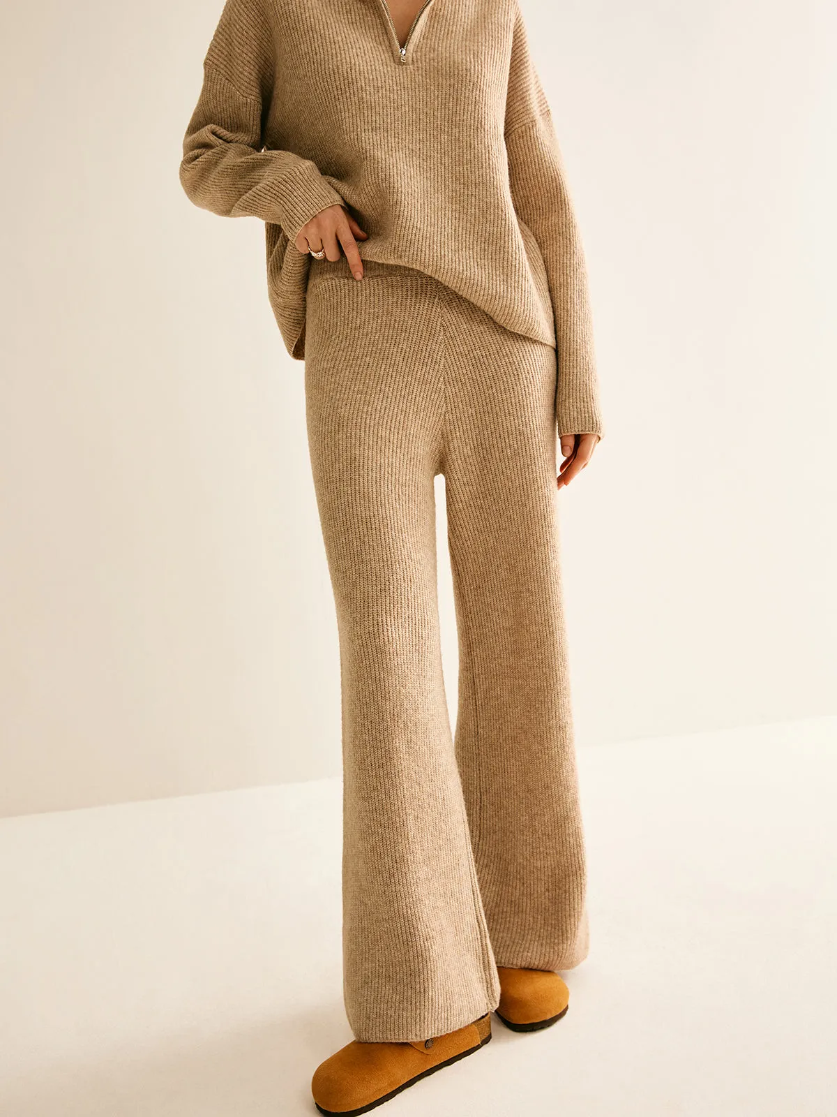 Wool-Blend Zipper Sweater Co-ord sold by COMMENSE product image thumbnail 5