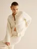 Plaid Button Down Lapel Cardigan sold by COMMENSE