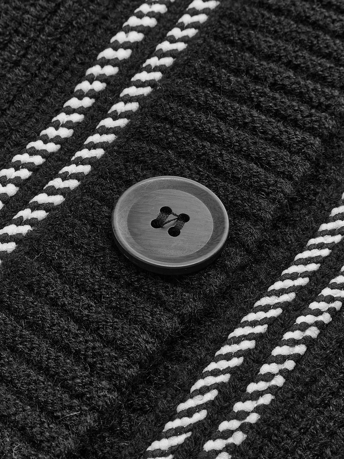 Contrast Piping Panel Cozy Cardigan sold by COMMENSE product image thumbnail 3