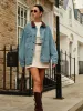 Contrast Collar Versatile Denim Jacket sold by COMMENSE