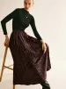 Elastic Waist Faux Leather Skirt sold by COMMENSE