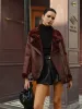 Zipper Belted Soft Fleece Jacket sold by COMMENSE