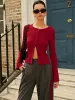 Ribbed Button Down Thin Cardigan sold by COMMENSE