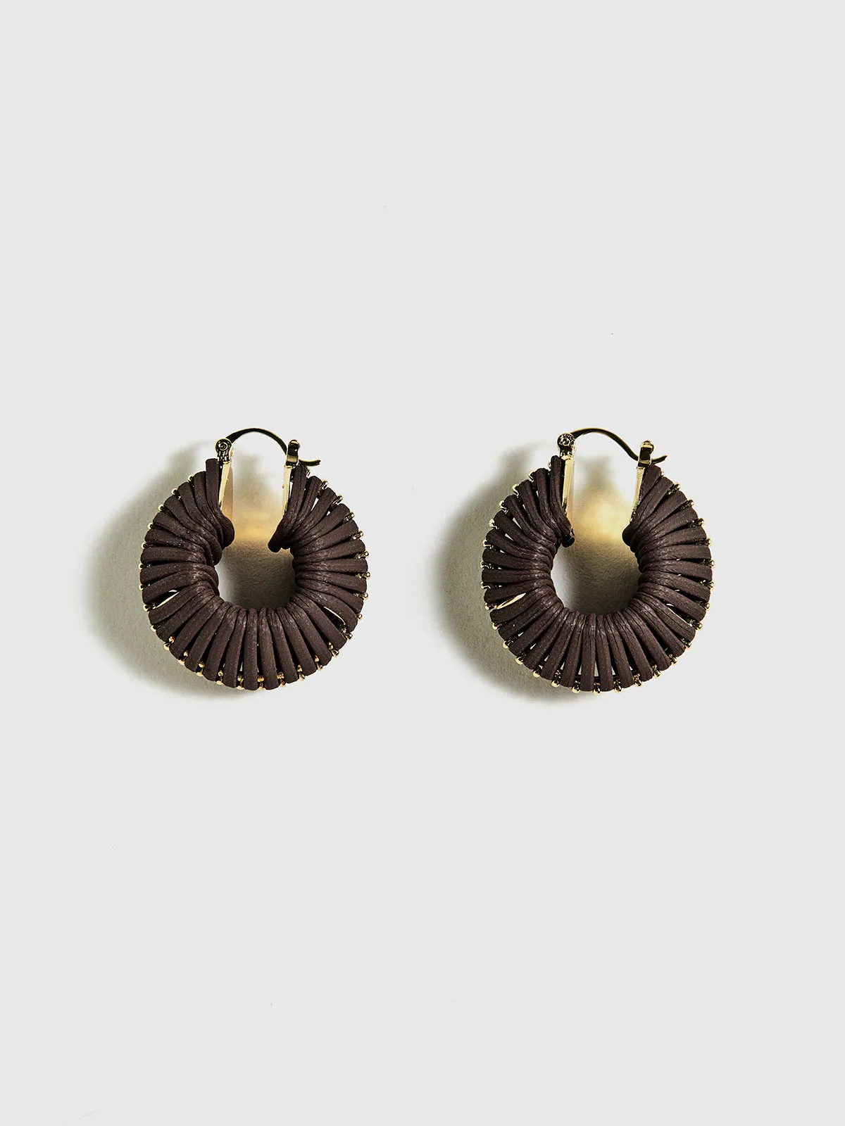 Vintage Woven Chunky Hoop Earrings sold by COMMENSE product image thumbnail 5