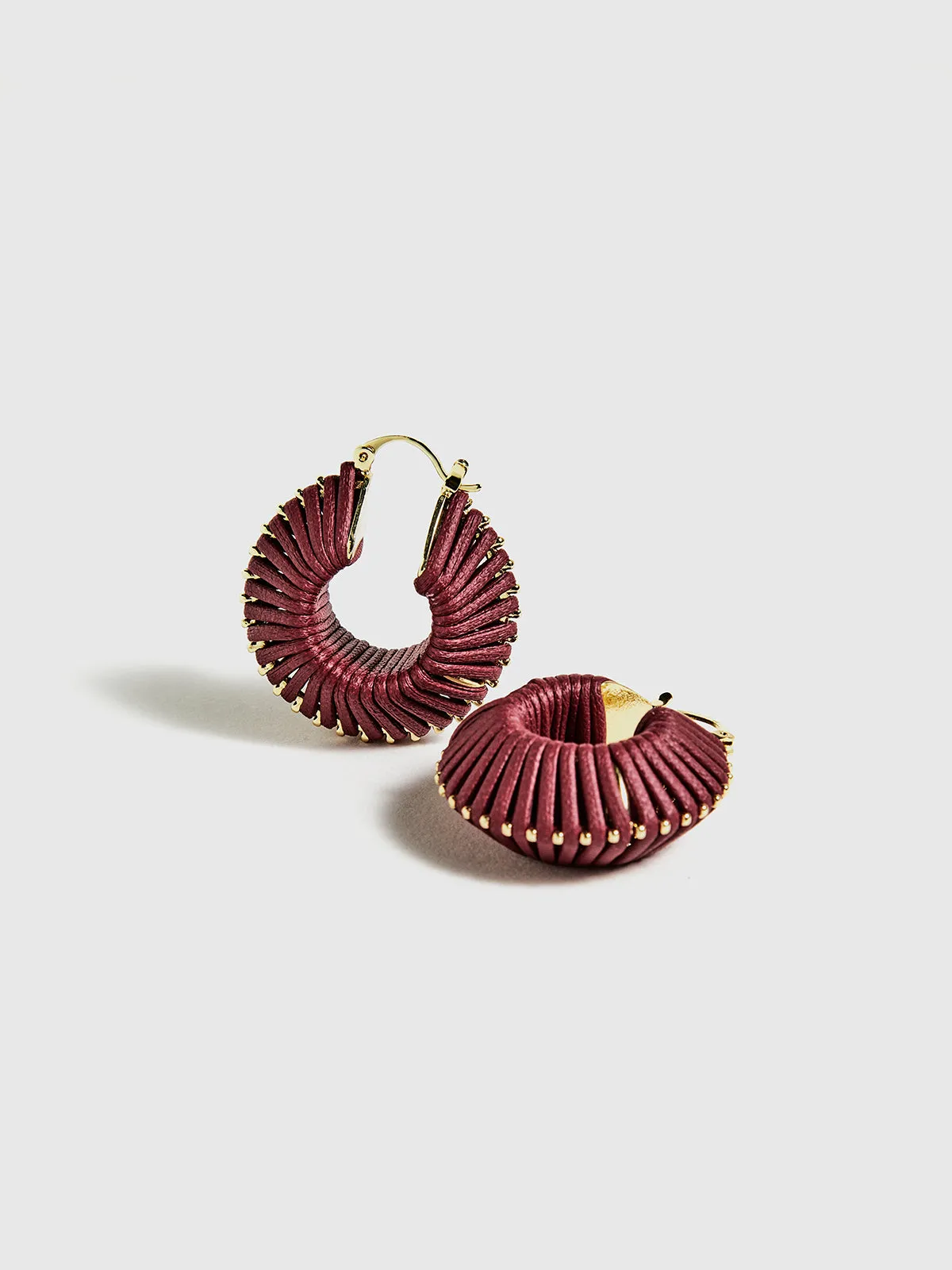 Vintage Woven Chunky Hoop Earrings sold by COMMENSE product image thumbnail 4