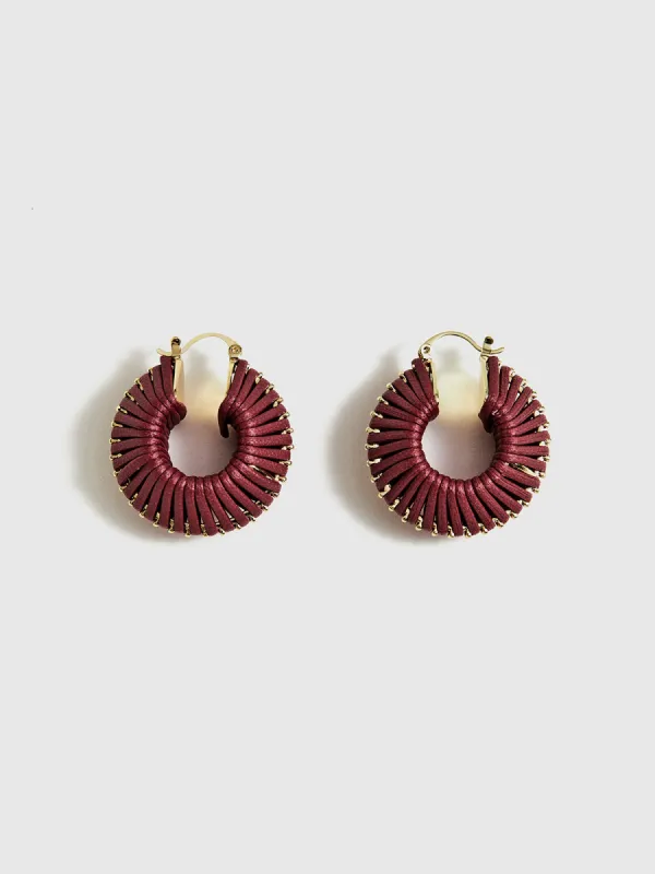 Vintage Woven Chunky Hoop Earrings sold by COMMENSE