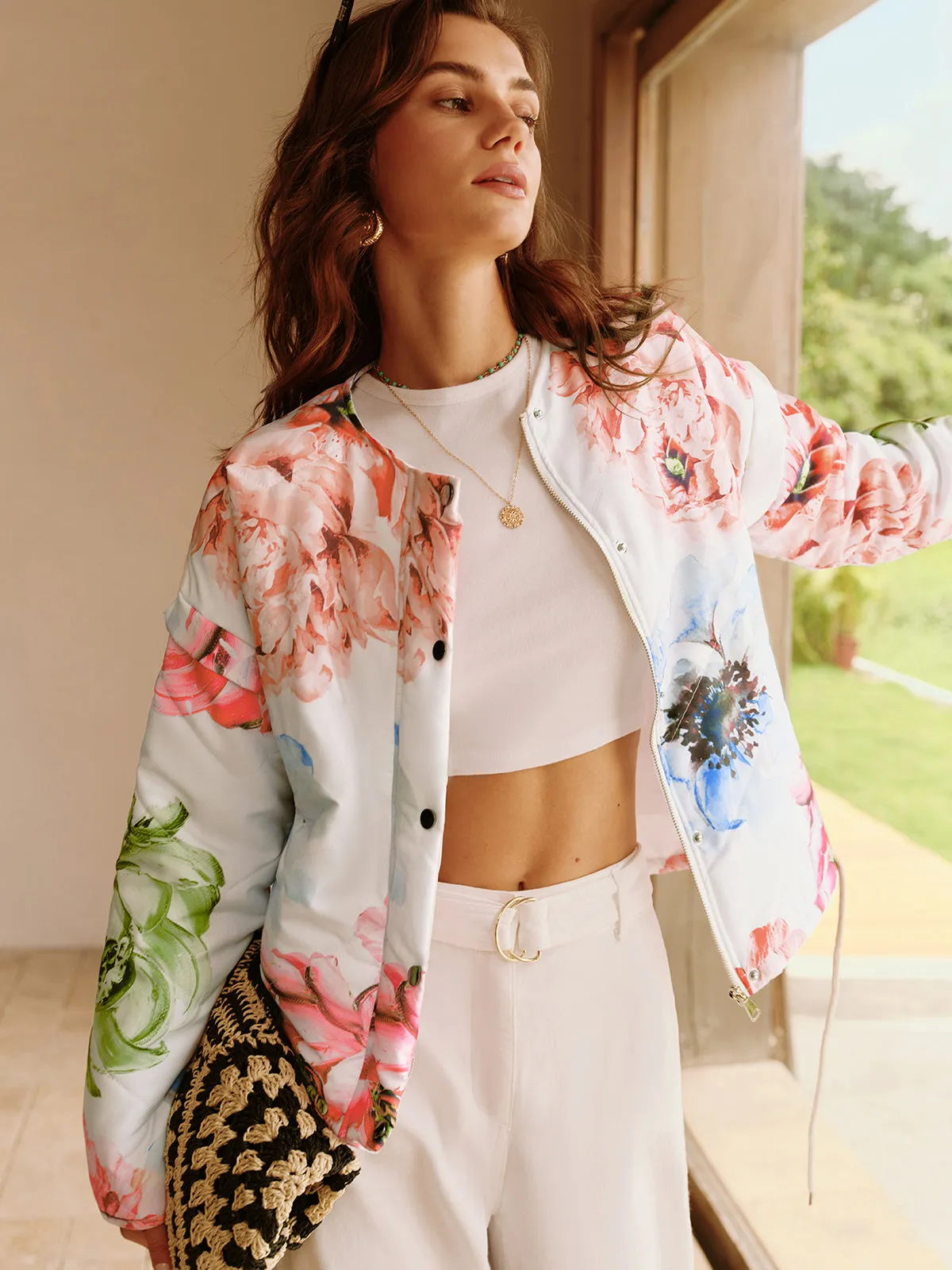 Boheme Printed Breasted Jacket sold by COMMENSE product image thumbnail 2