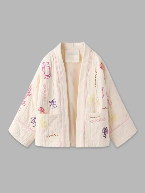 Boheme Embroidery Loose Jacket sold by COMMENSE