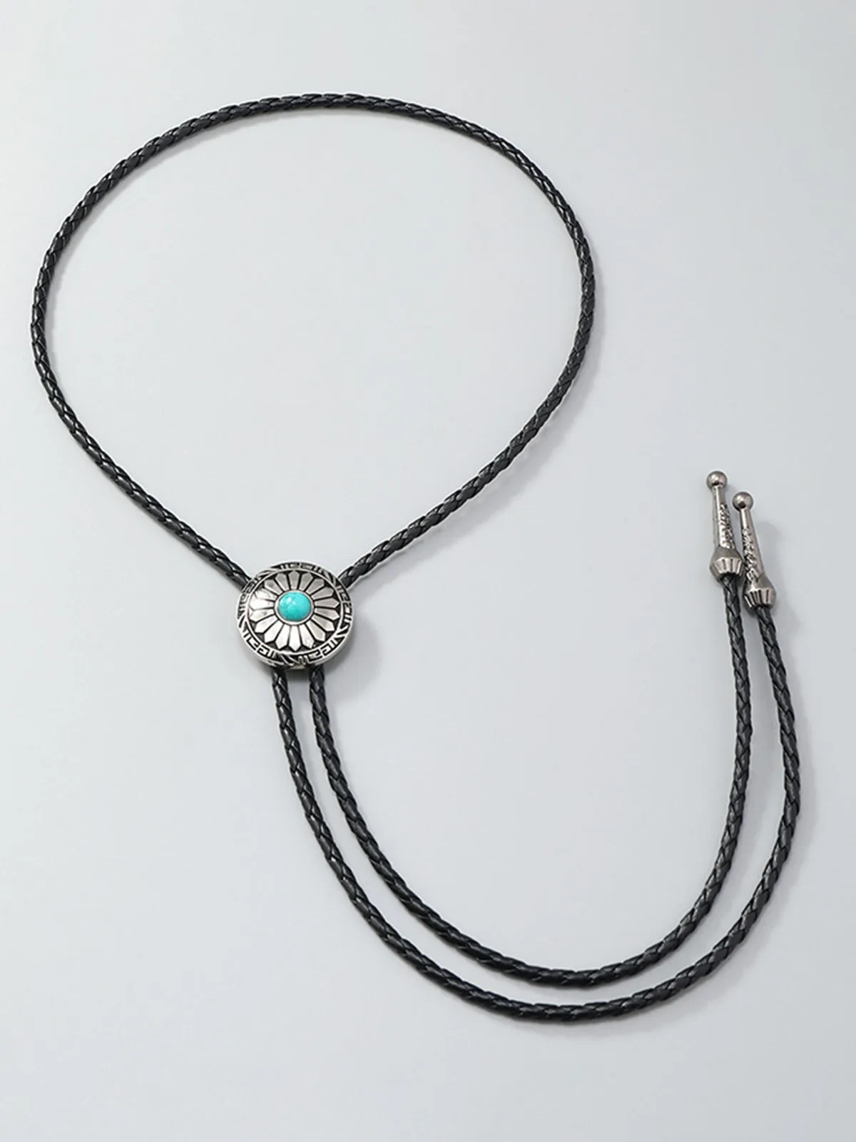 Vintage Turquoise Sunflower Pendant Necklace sold by COMMENSE