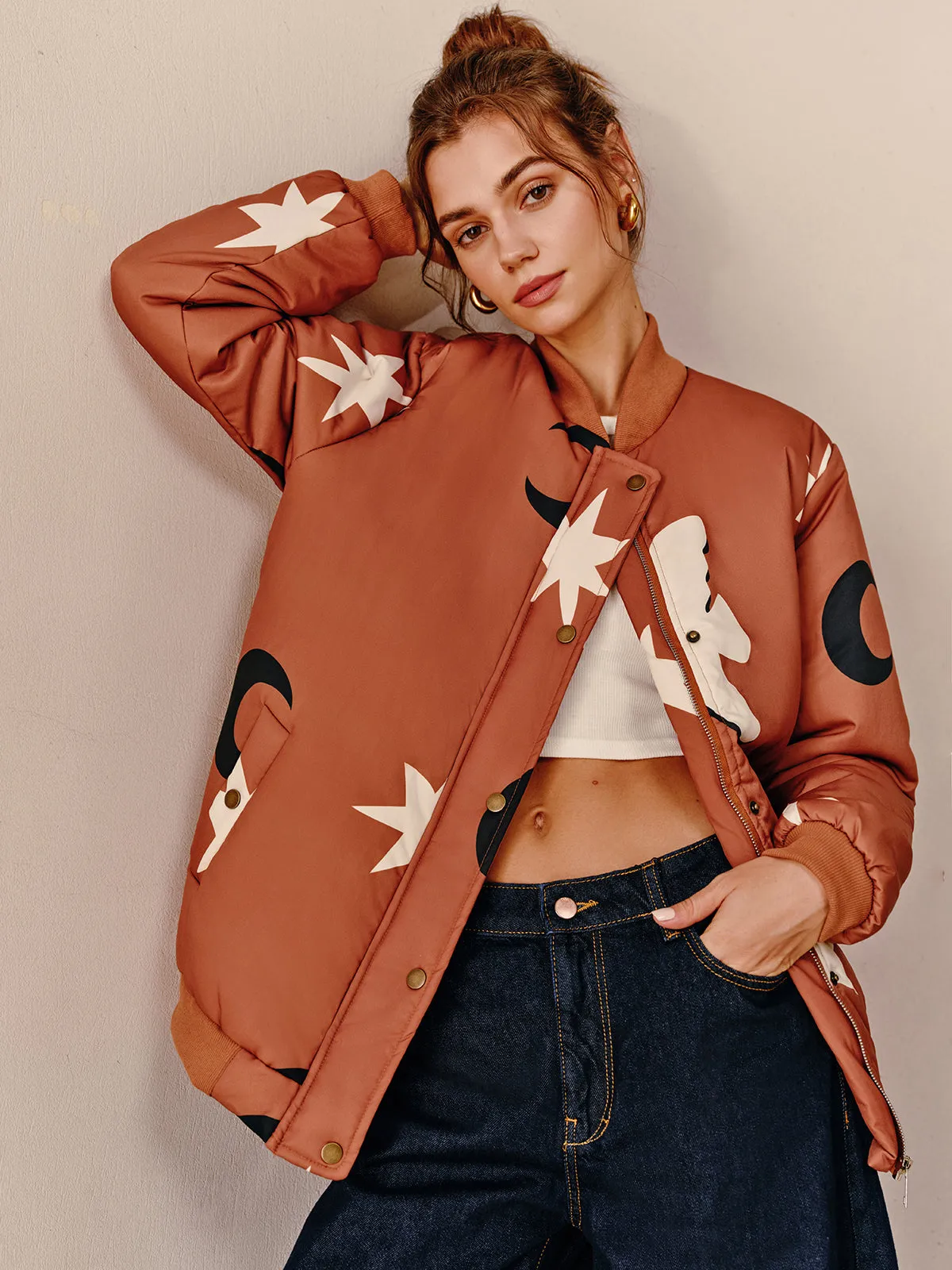 Boheme Zipper Lapel Warm Jacket sold by COMMENSE