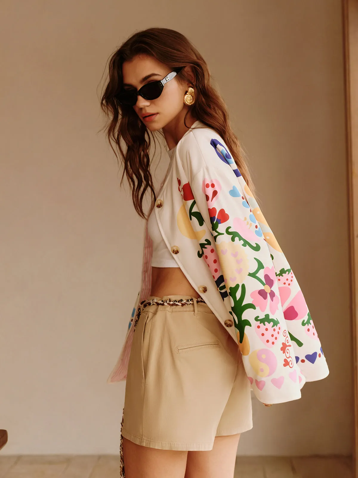Colorful Printed Charming Winter Coat sold by COMMENSE product image thumbnail 4