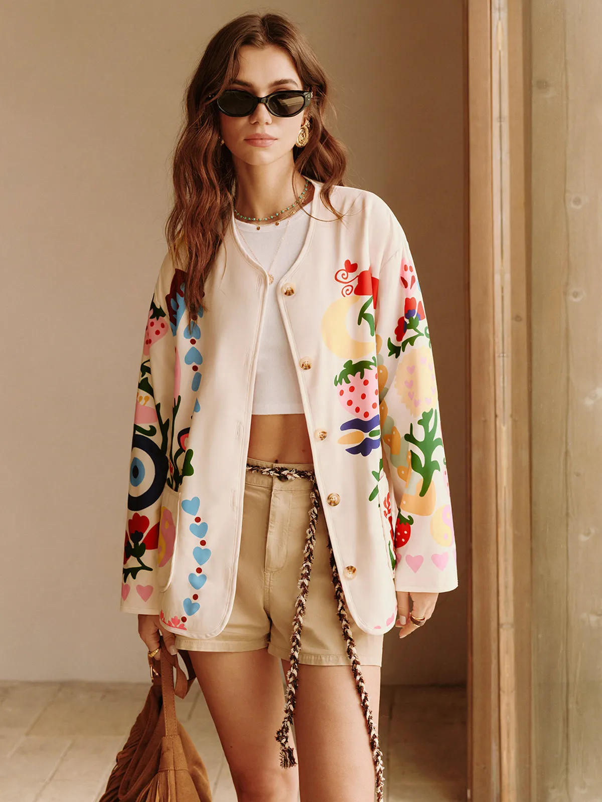 Colorful Printed Charming Winter Coat sold by COMMENSE product image thumbnail 2
