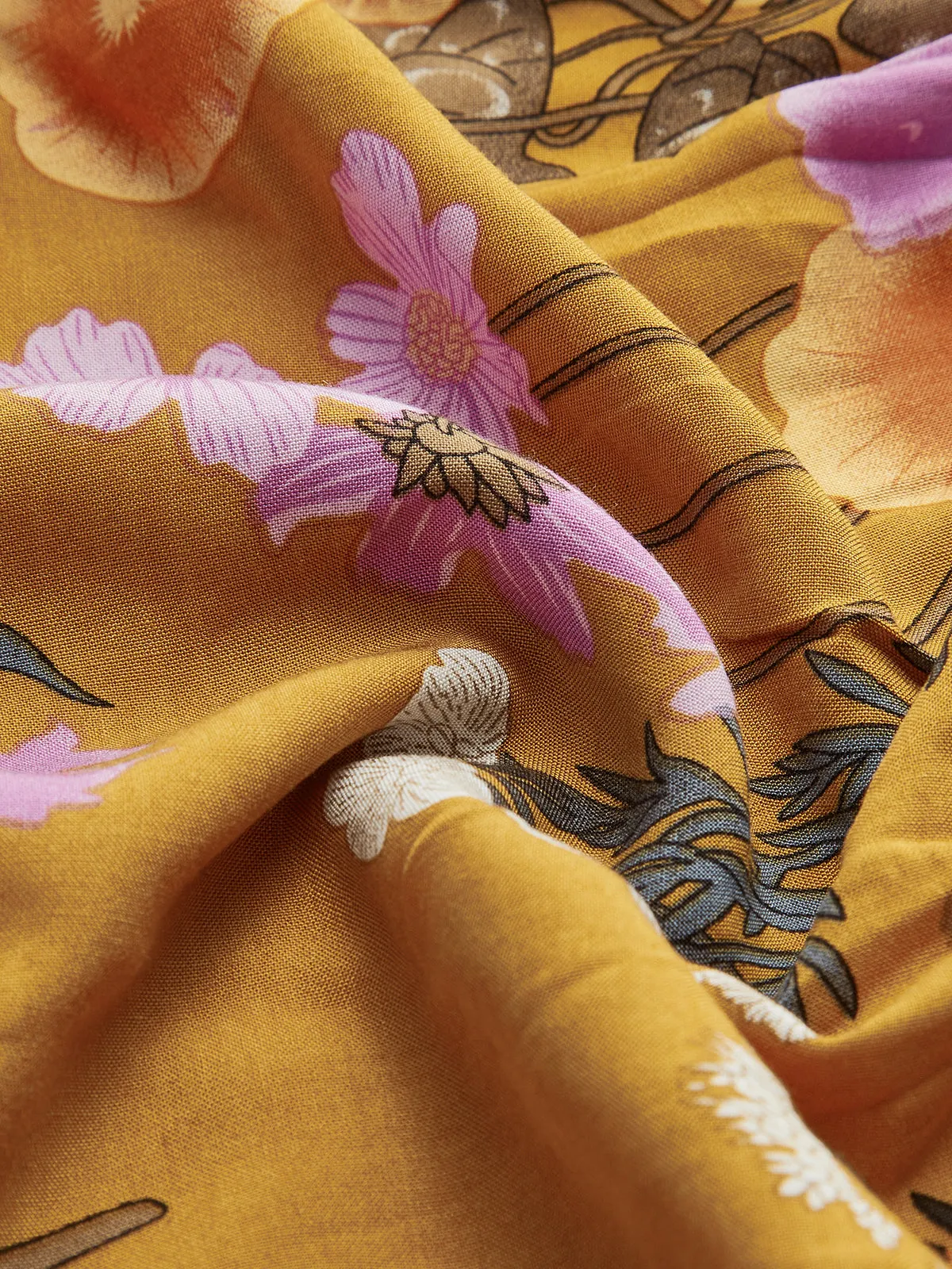 Boheme Printed Ruffle Cozy Dress sold by COMMENSE product image thumbnail 3