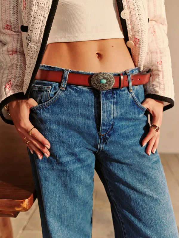 Boheme Turquoise Buckle Belt sold by COMMENSE