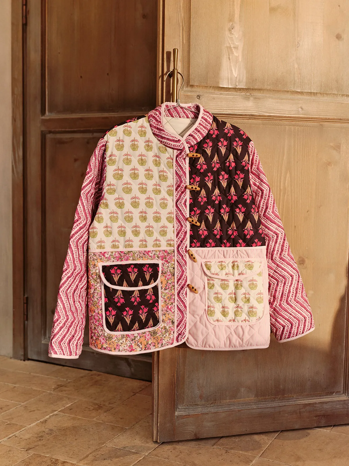 Boheme Floral Printed Winter Coat sold by COMMENSE product image thumbnail 2