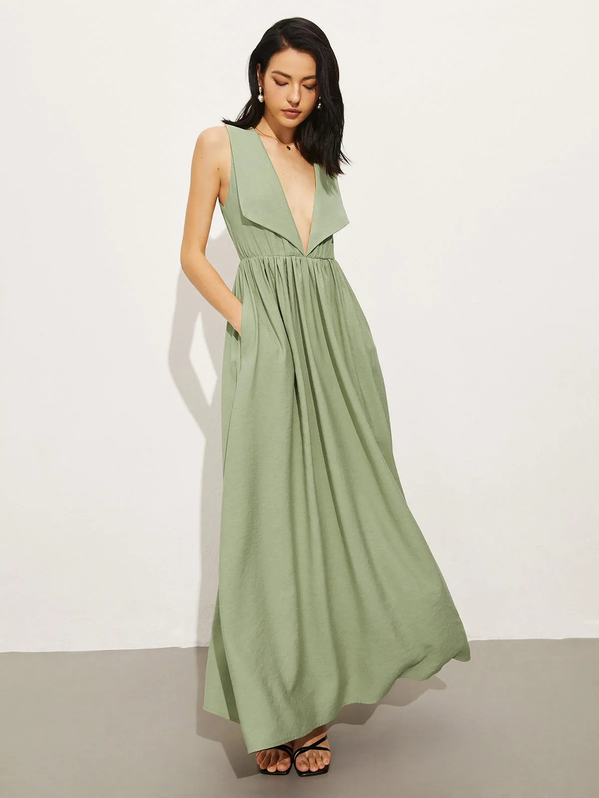 Cotton & Linen Pockets Polo Dress sold by COMMENSE